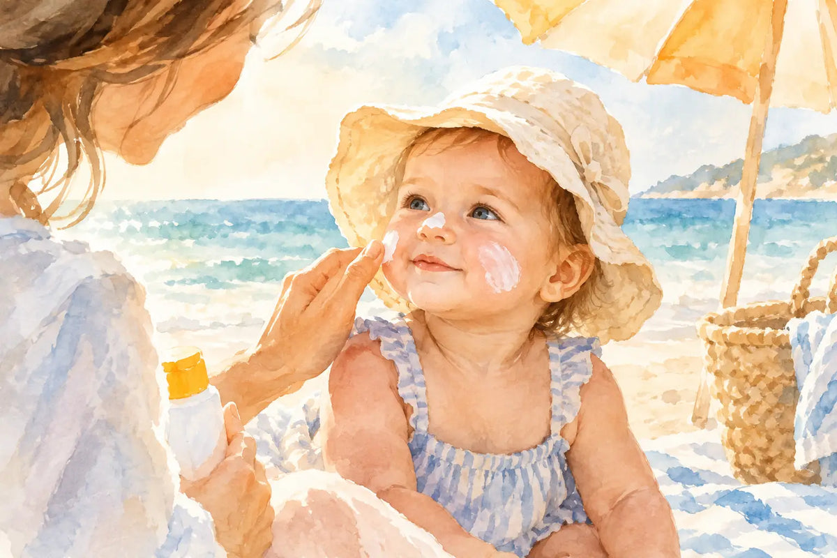 Hvornår skal baby bruge solcreme i solen?