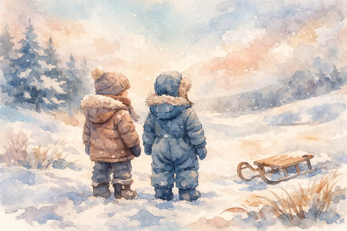 Vinterjakke eller flyverdragt til børn i vinter