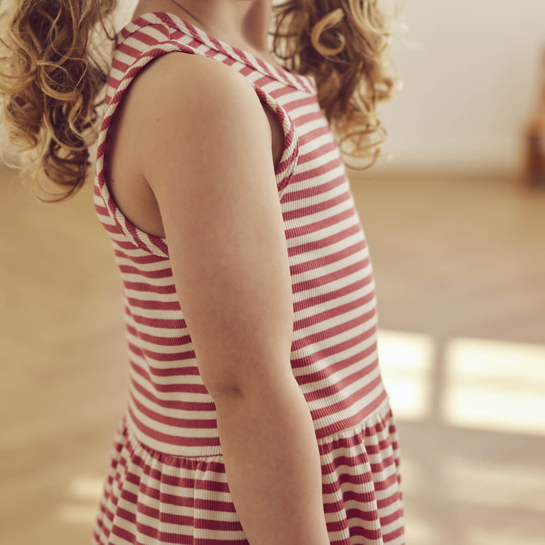 Müsli Top Rib Stripe Peplum