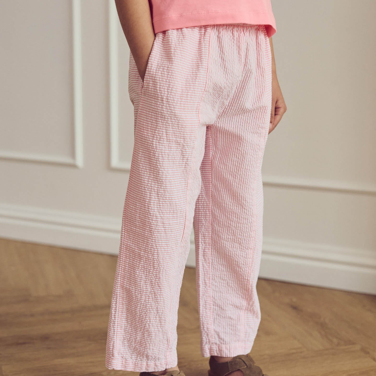 Müsli Bukser Seersucker Stripe