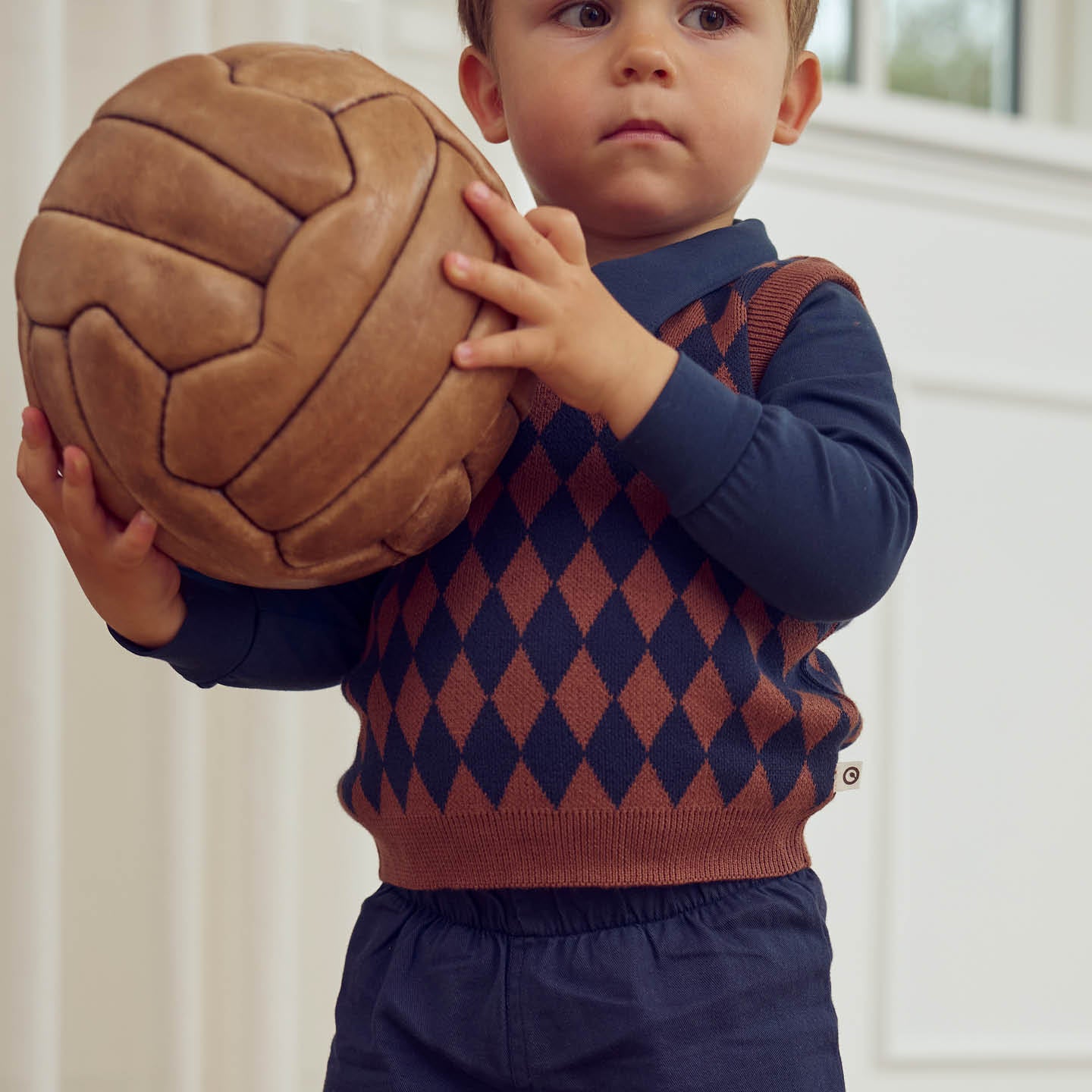 Muesli Knitted Vest Harlequin