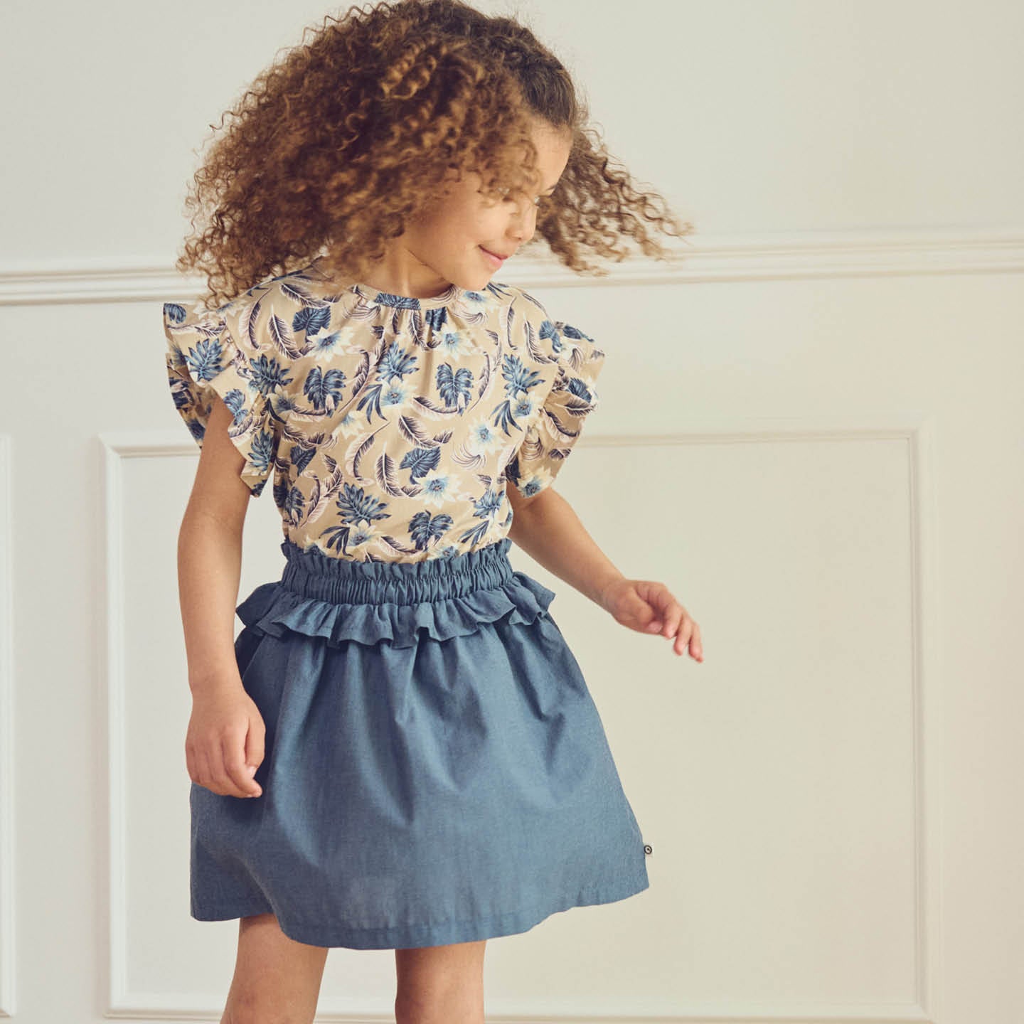 Muesli Skirt Chambray Frill