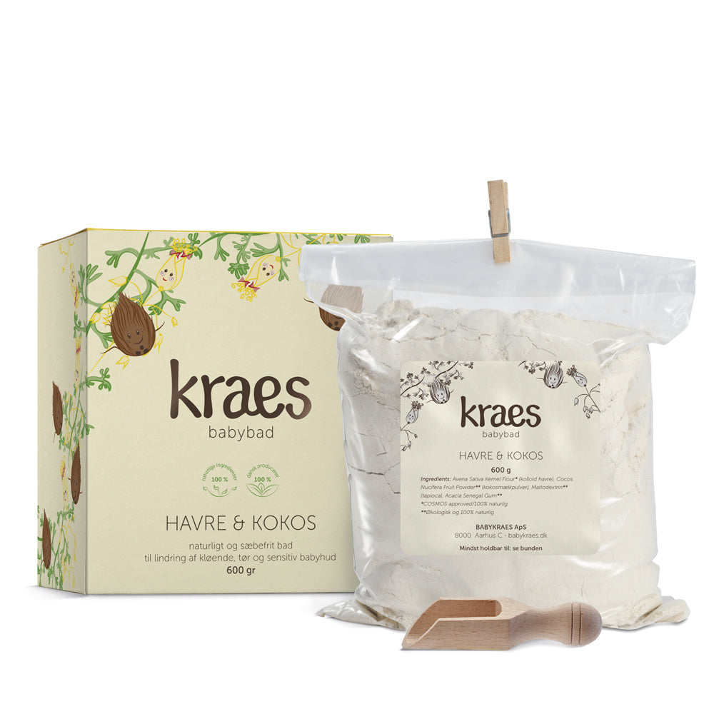Kraes Baby Bath Oats & Coconut - 600 g