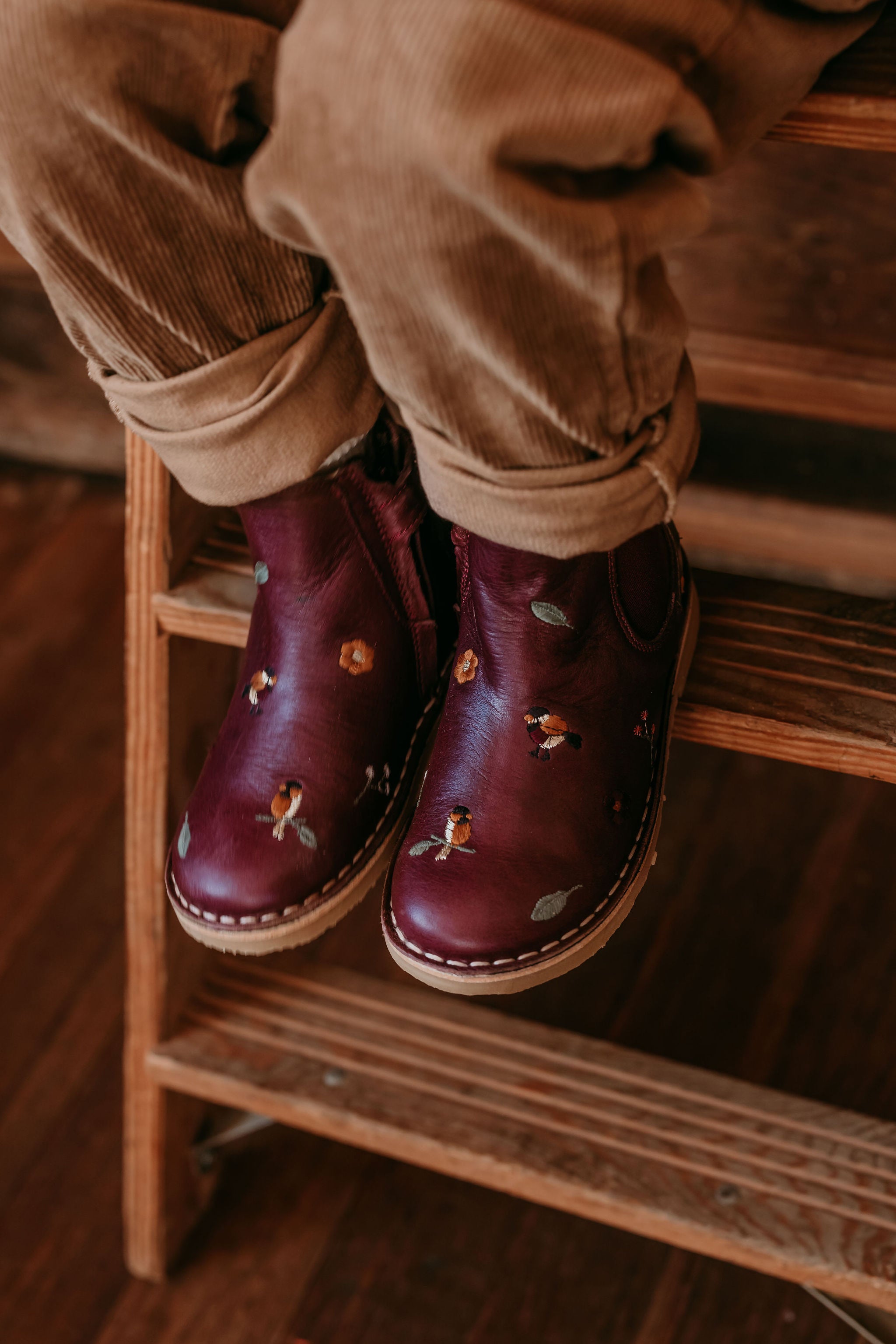 Petit Nord Uniqua Ankle Boots Birds