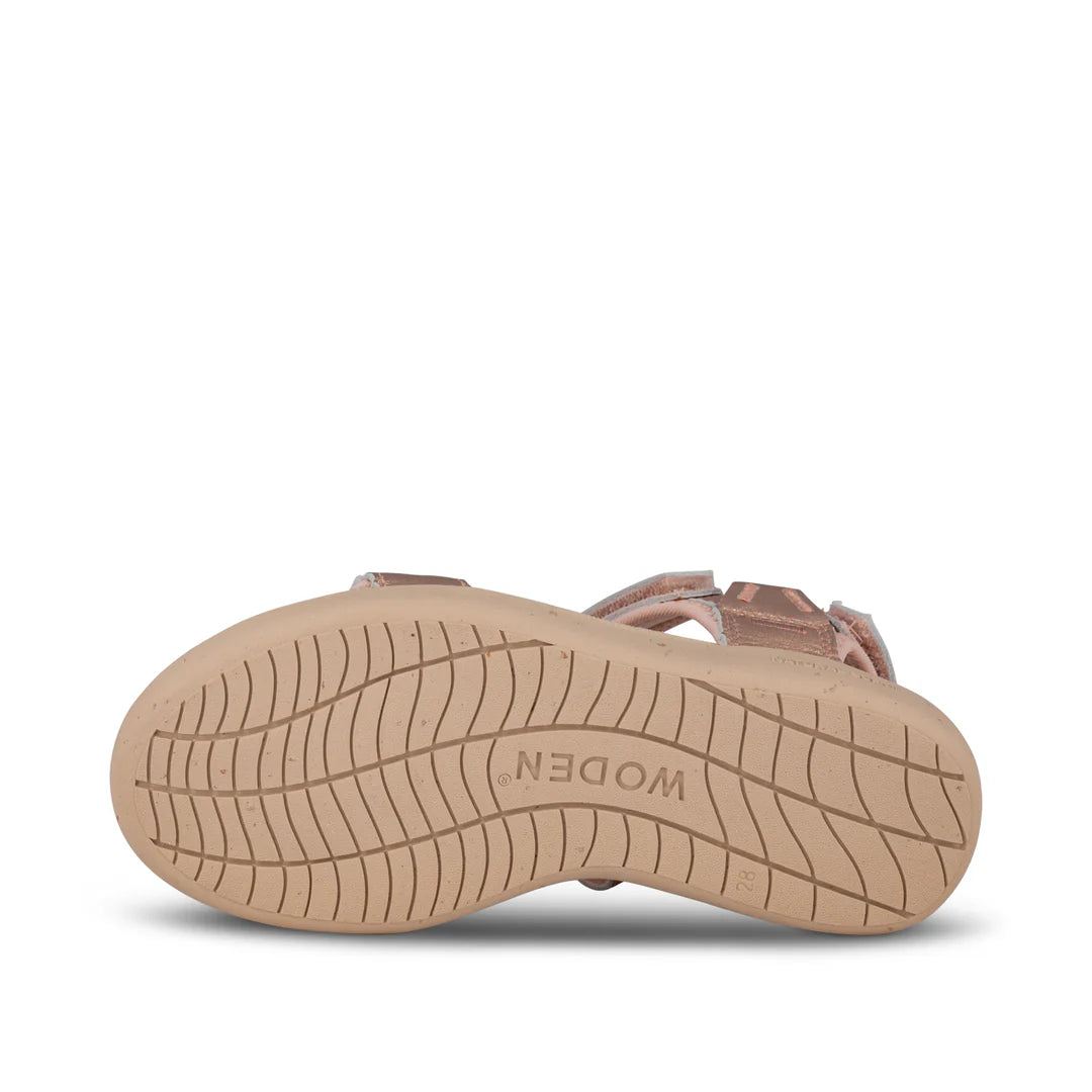 Woden Sandaler Cirkeline Metallic