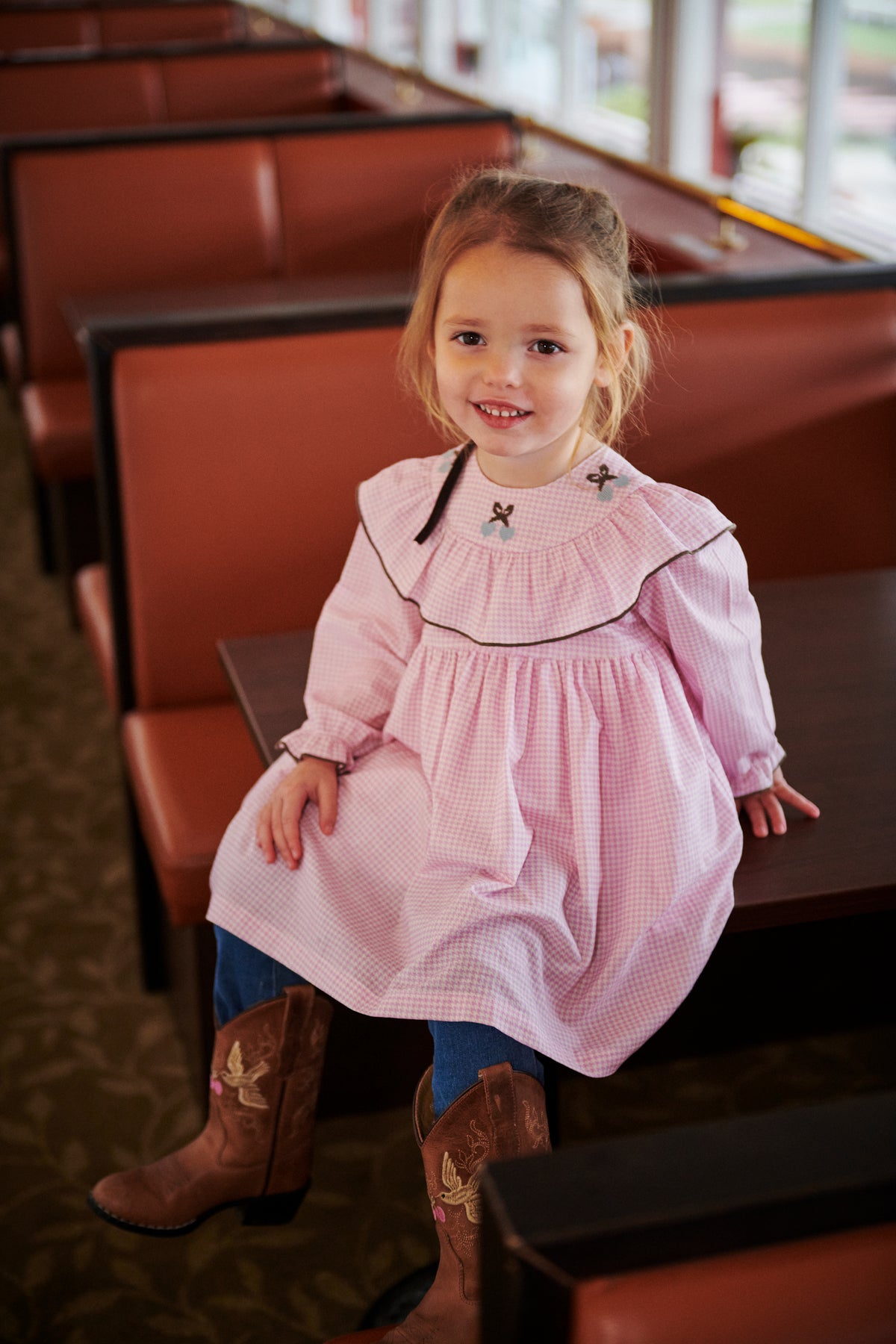 Copenhagen Colors Dress Houndstooth