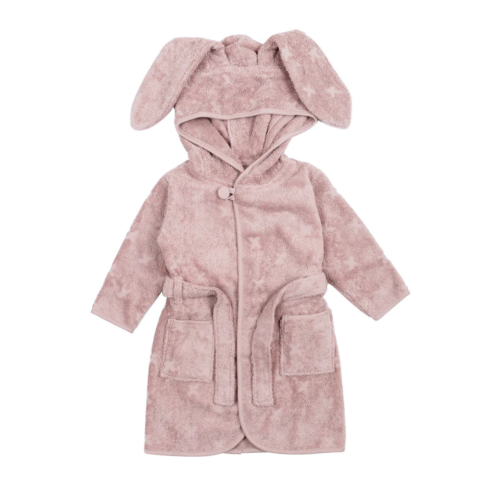 Muesli Bathrobe with rabbit ears