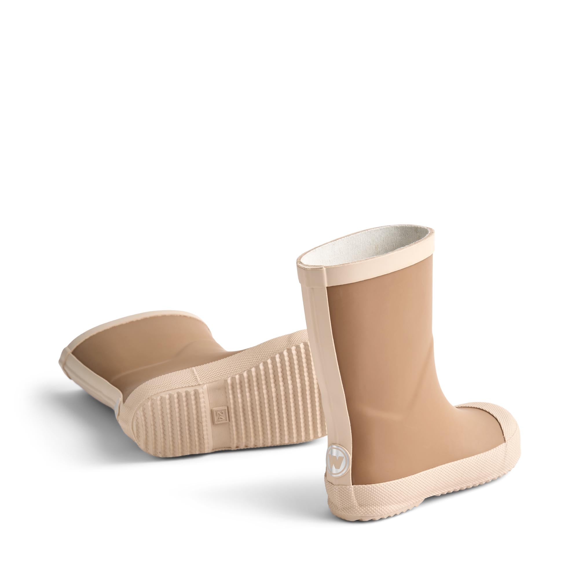 Wheat Rubber Boots Muddy