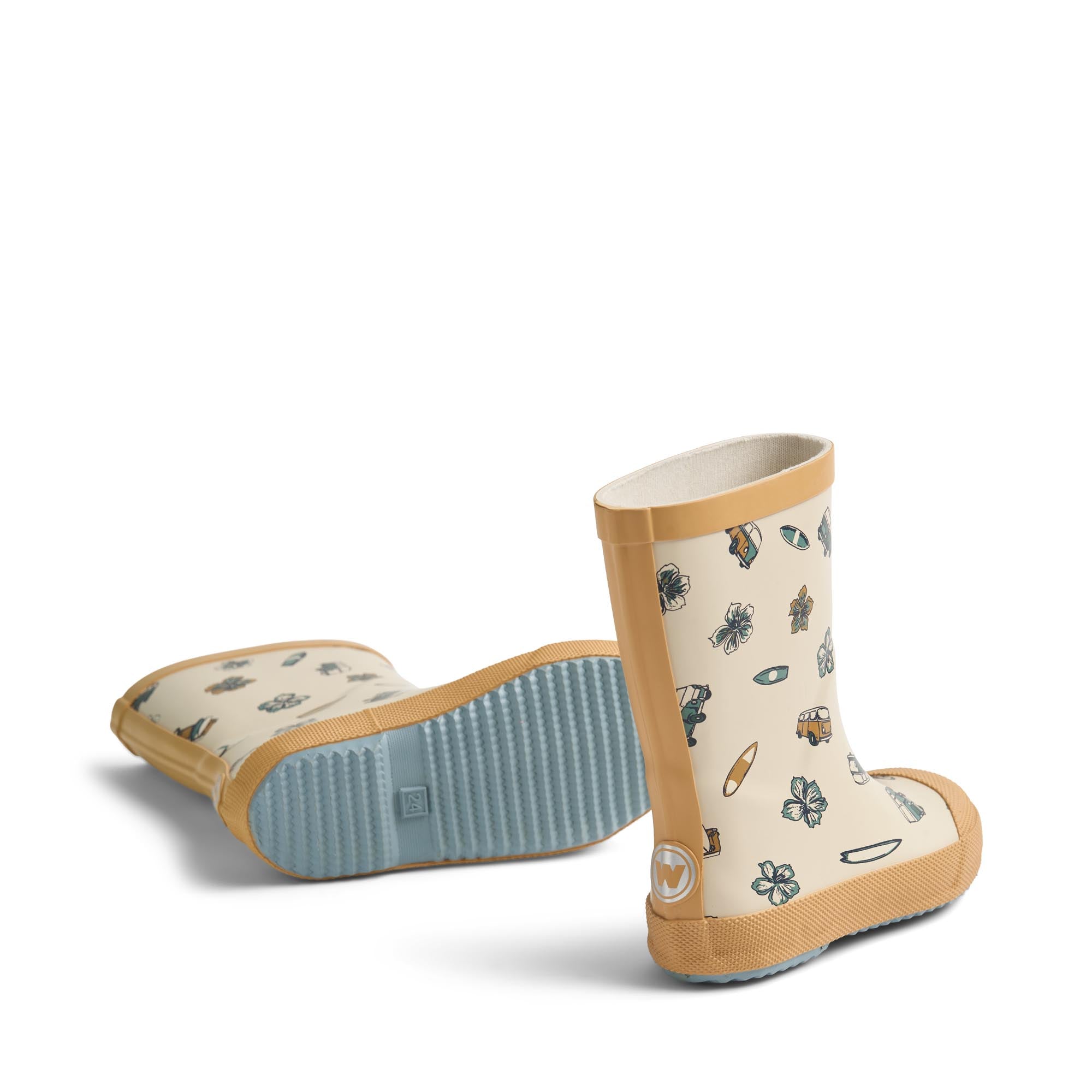 Wheat Rubber Boots Muddy