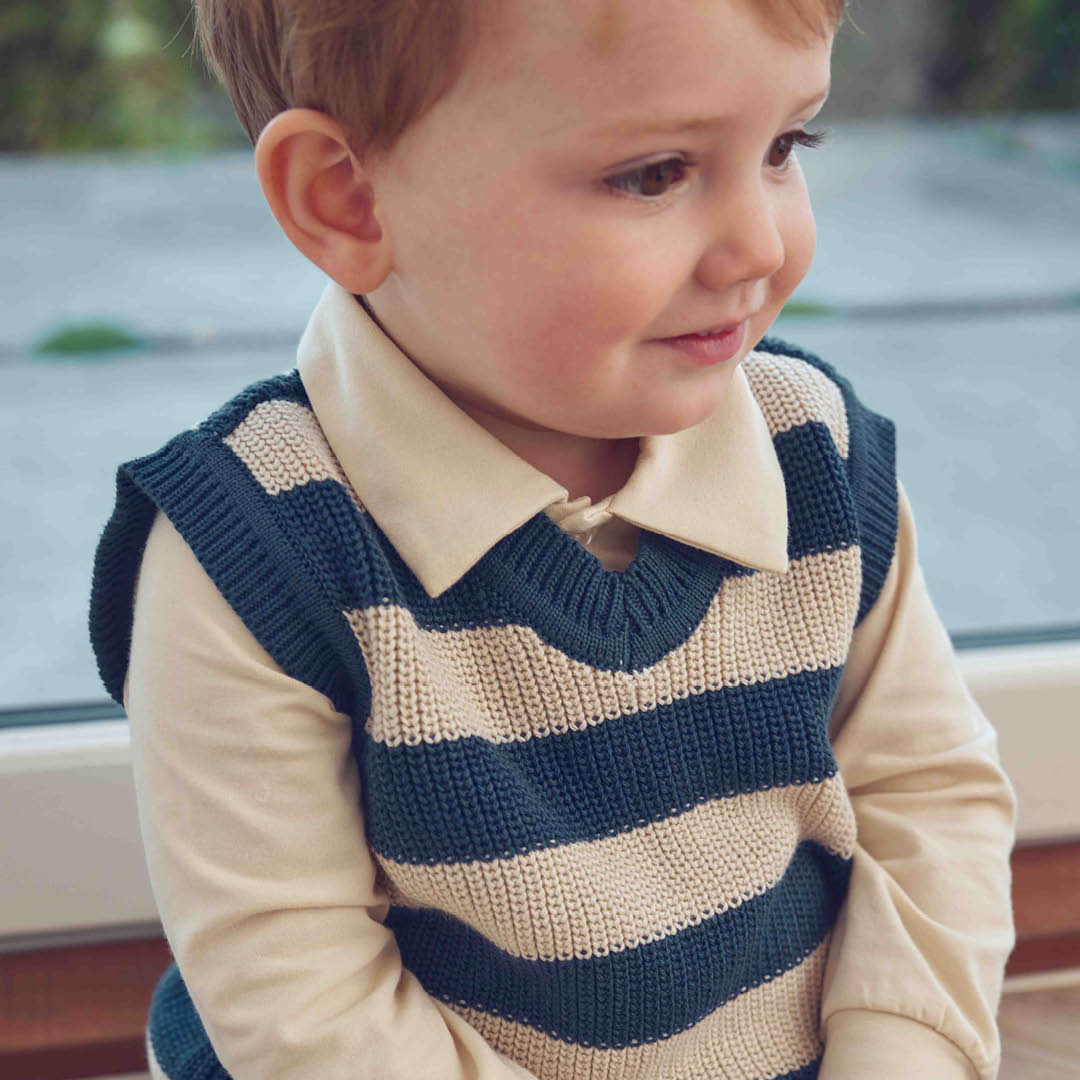 Müsli Strikvest Stripe