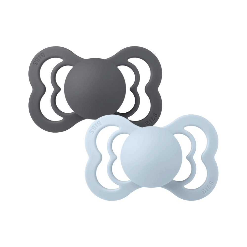 Bibs Sutter Supreme Silikone 2-pak Symmetrisk