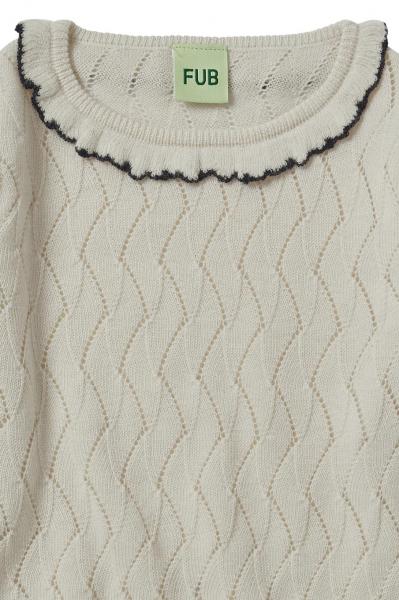 FUB Bluse Pointelle Uld