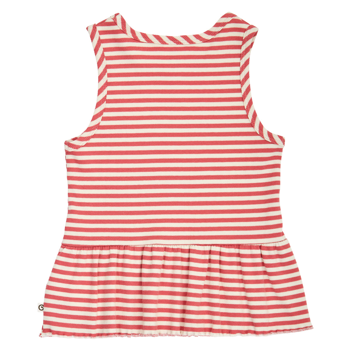Müsli Top Rib Stripe Peplum