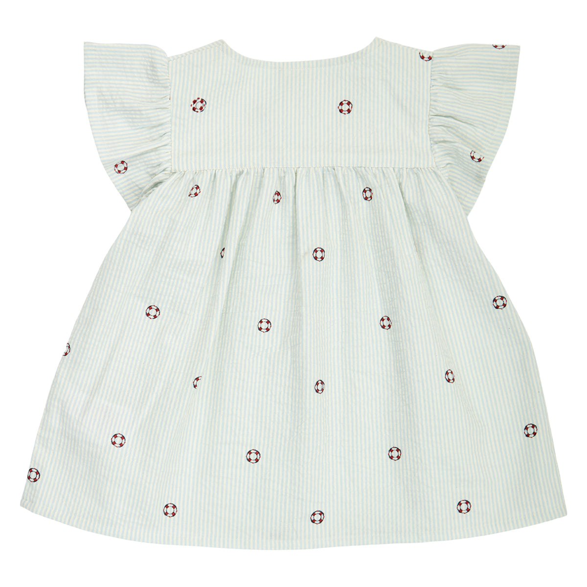 Müsli Top Seersucker Stripe Frill