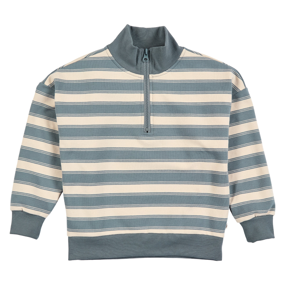 Müsli Sweatshirt Half Zip Stripe