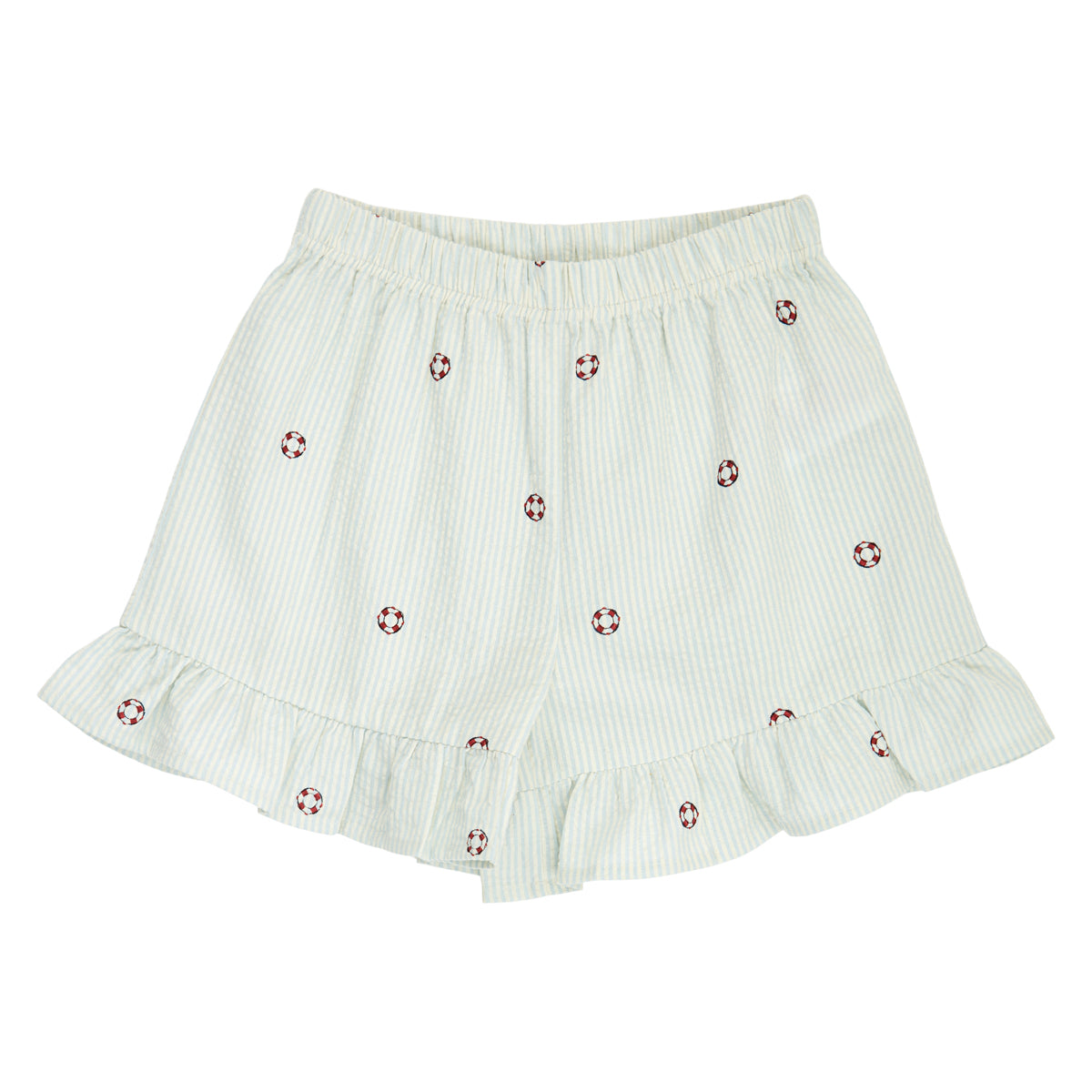 Müsli Shorts Seersucker Stripe Frill