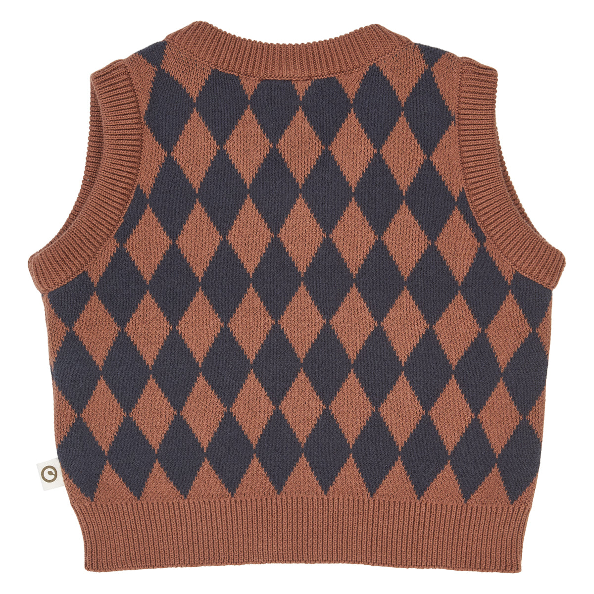 Muesli Knitted Vest Harlequin