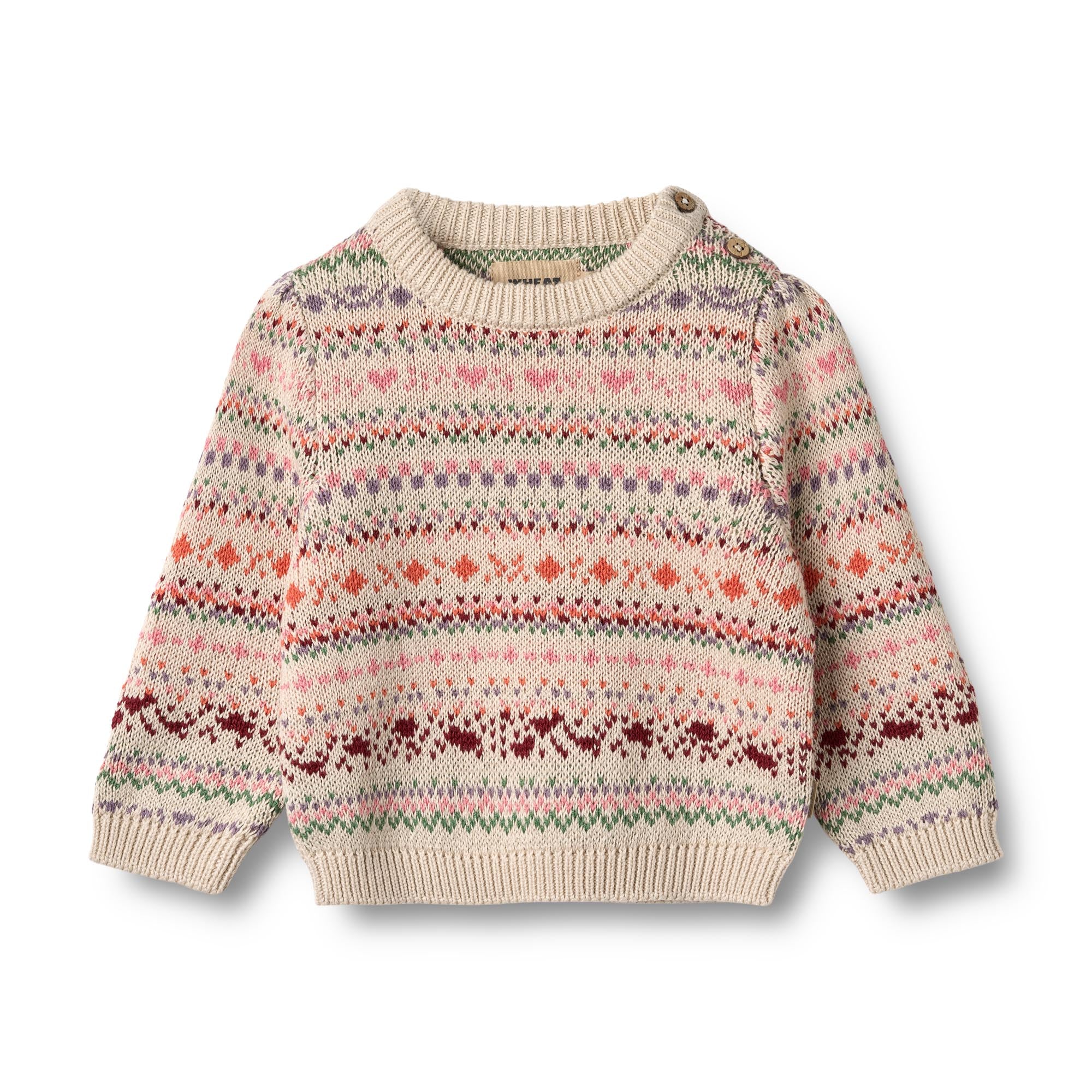 Wheat Pullover Jacquard Olga