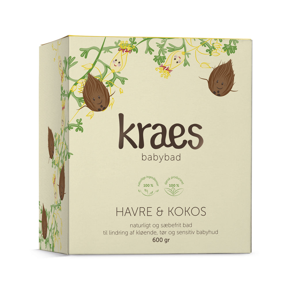 Kraes Babybad Havre & Kokos - 600 g