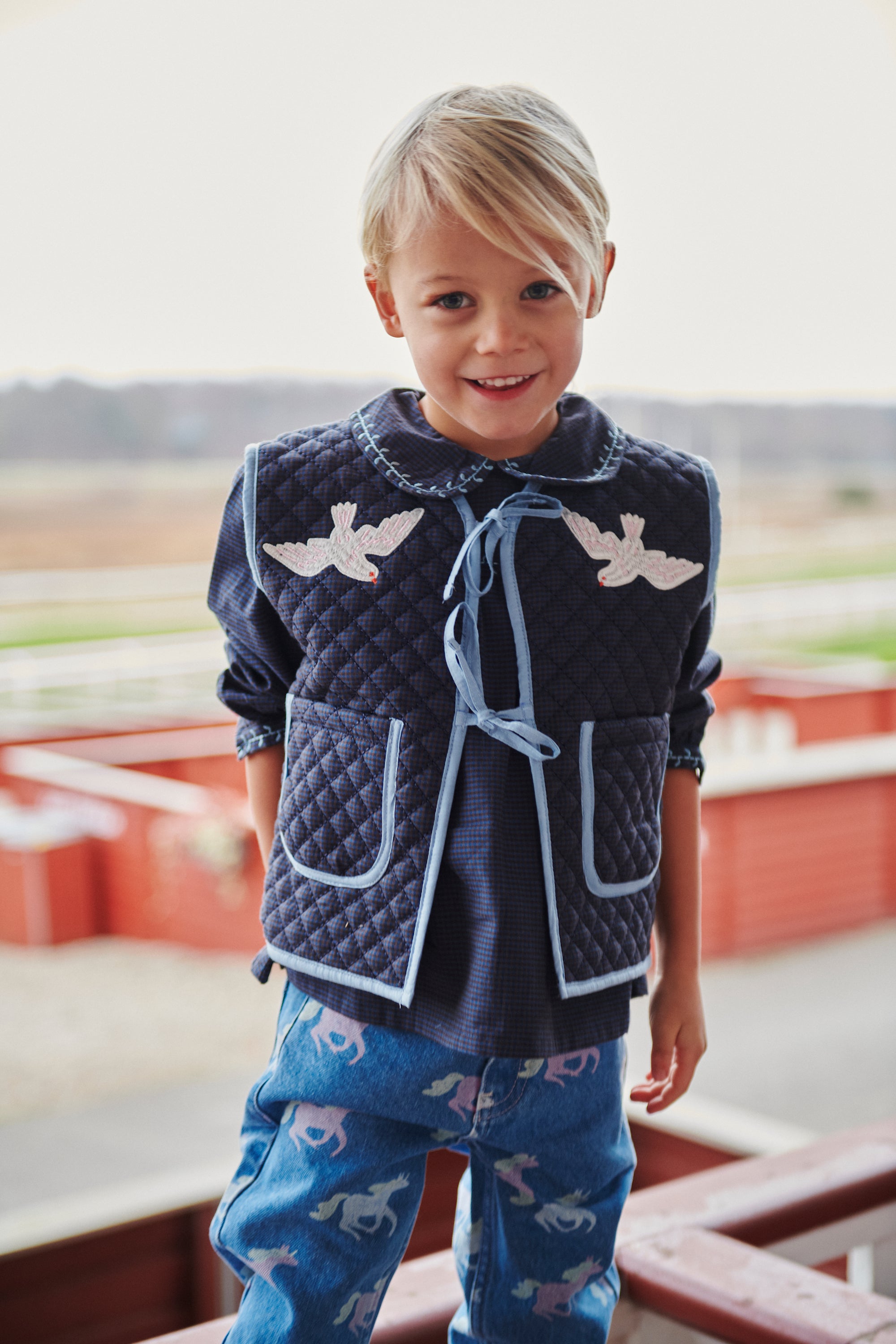 Copenhagen Colors Vest Checkered Quilted