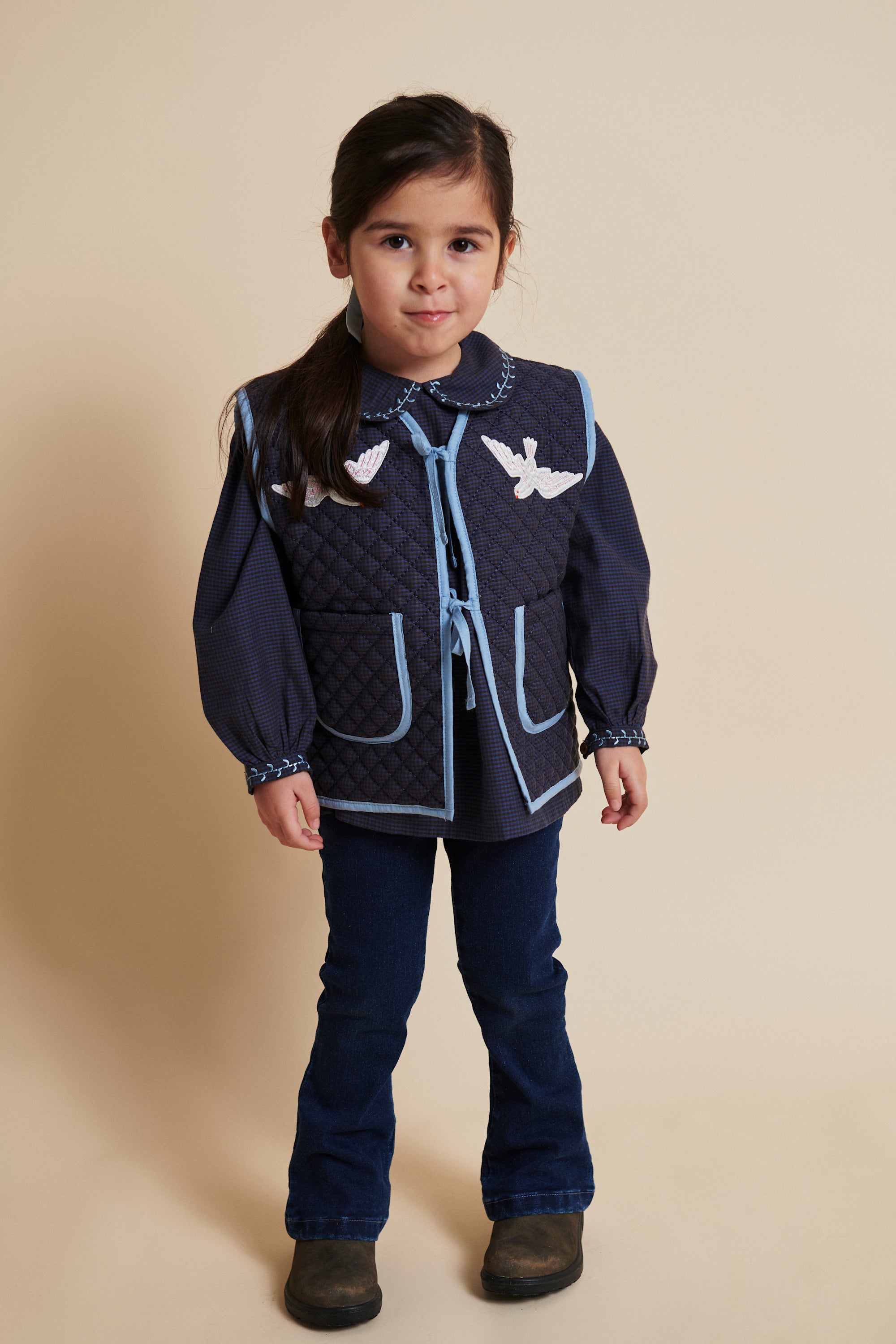 Copenhagen Colors Vest Checkered Quilted