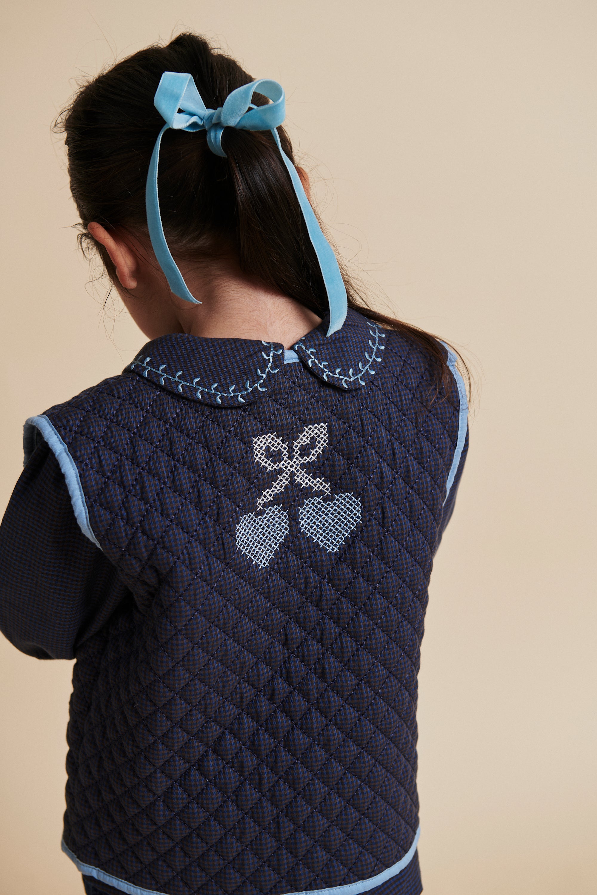 Copenhagen Colors Vest Checkered Quilted