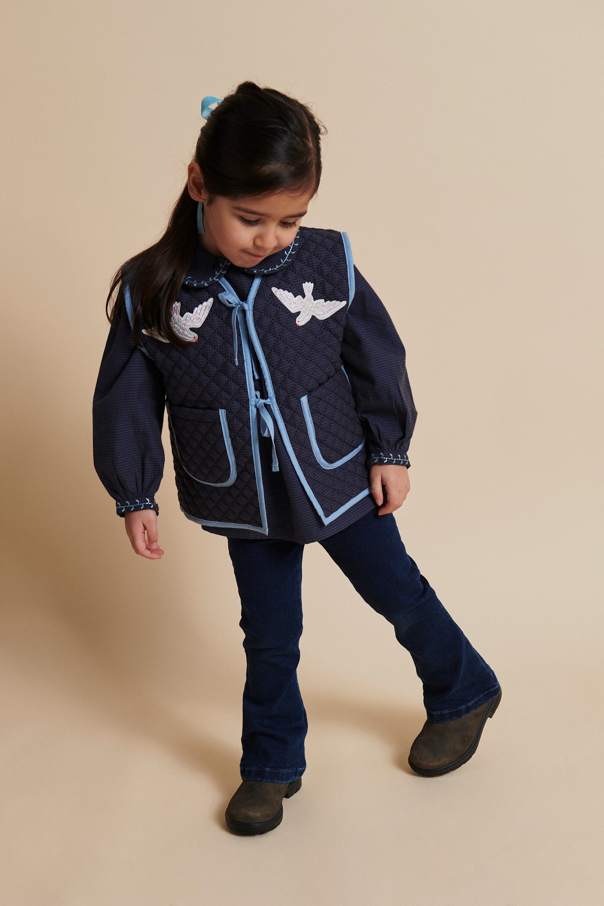 Copenhagen Colors Vest Checkered Quilted