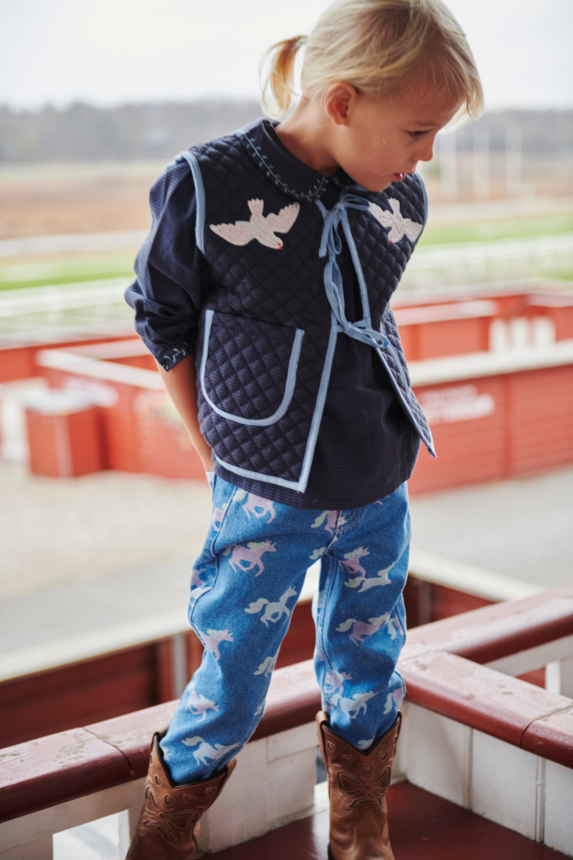 Copenhagen Colors Vest Checkered Quilted