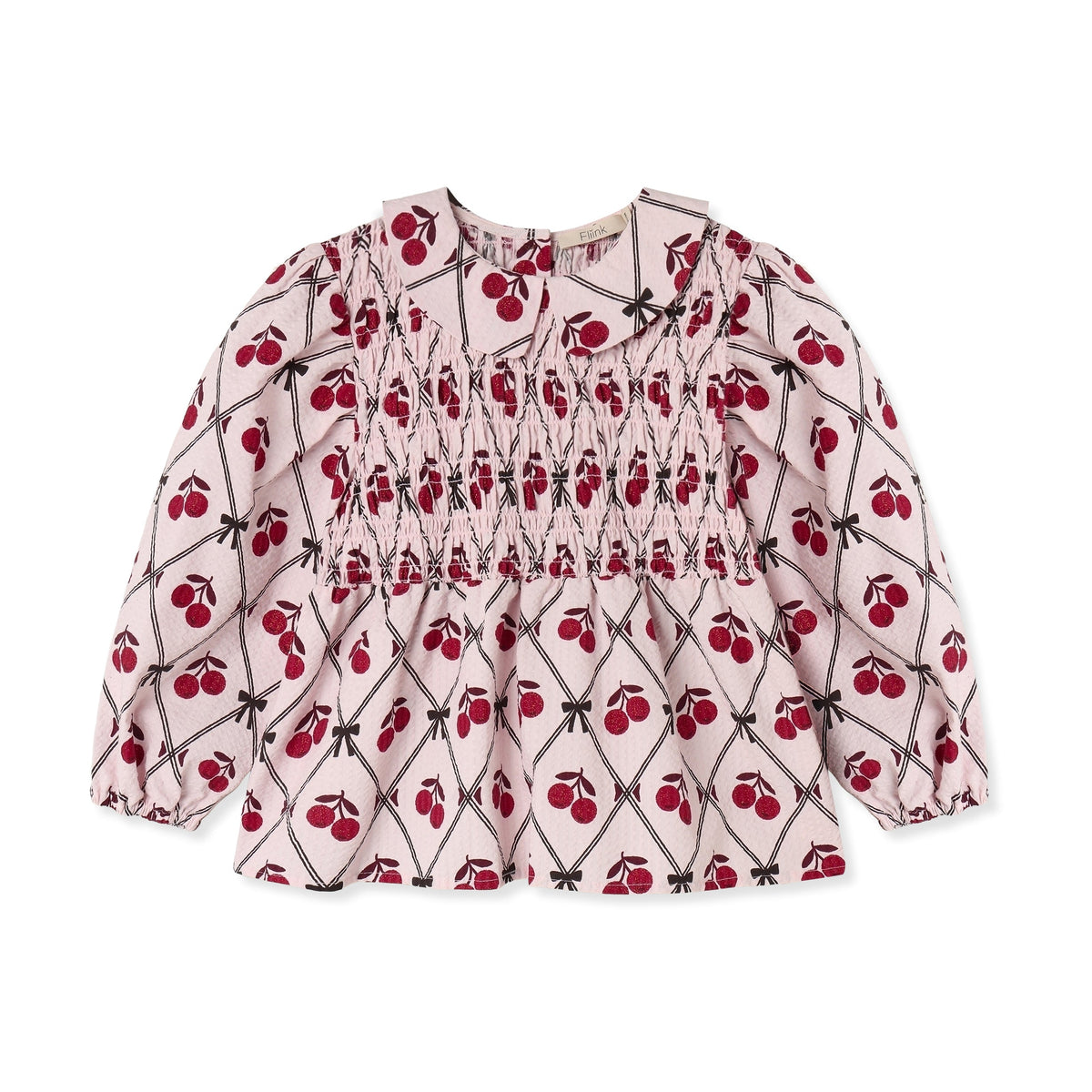 Fliink Bluse Winter Glitter Berry