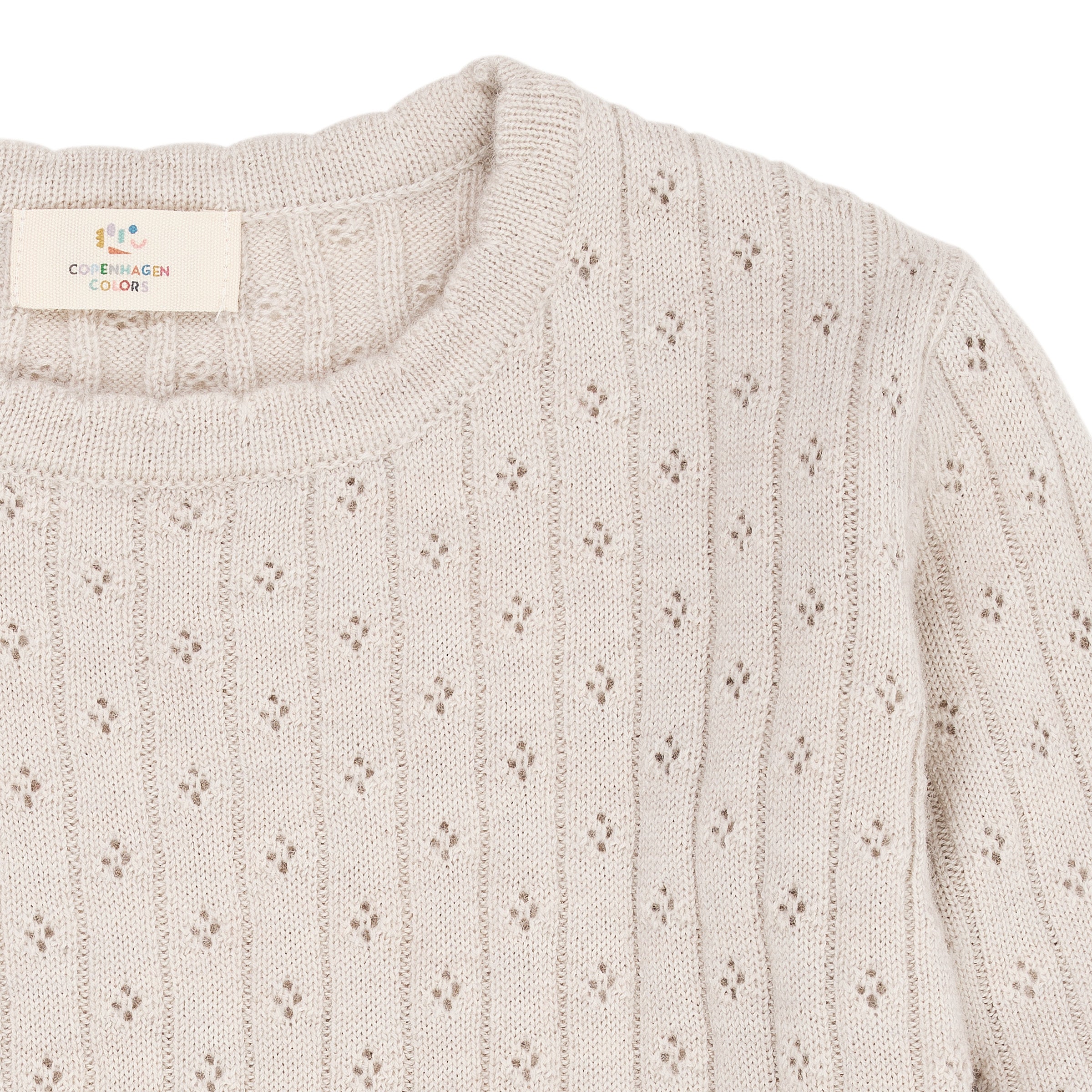 Copenhagen Colors Bluse Pointelle Merinould