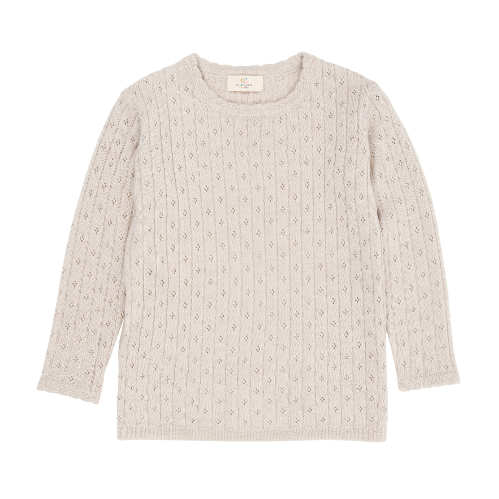 Copenhagen Colors Bluse Pointelle Merinould