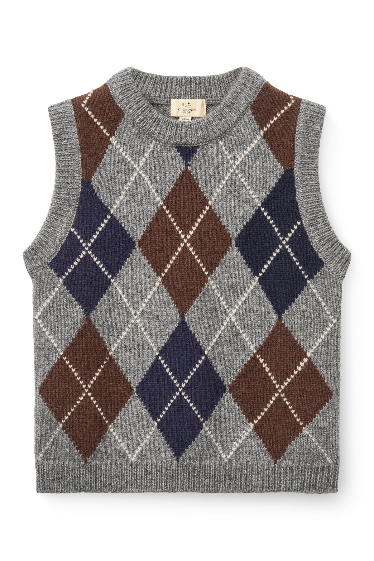 Copenhagen Colors Vest Argyle Uld