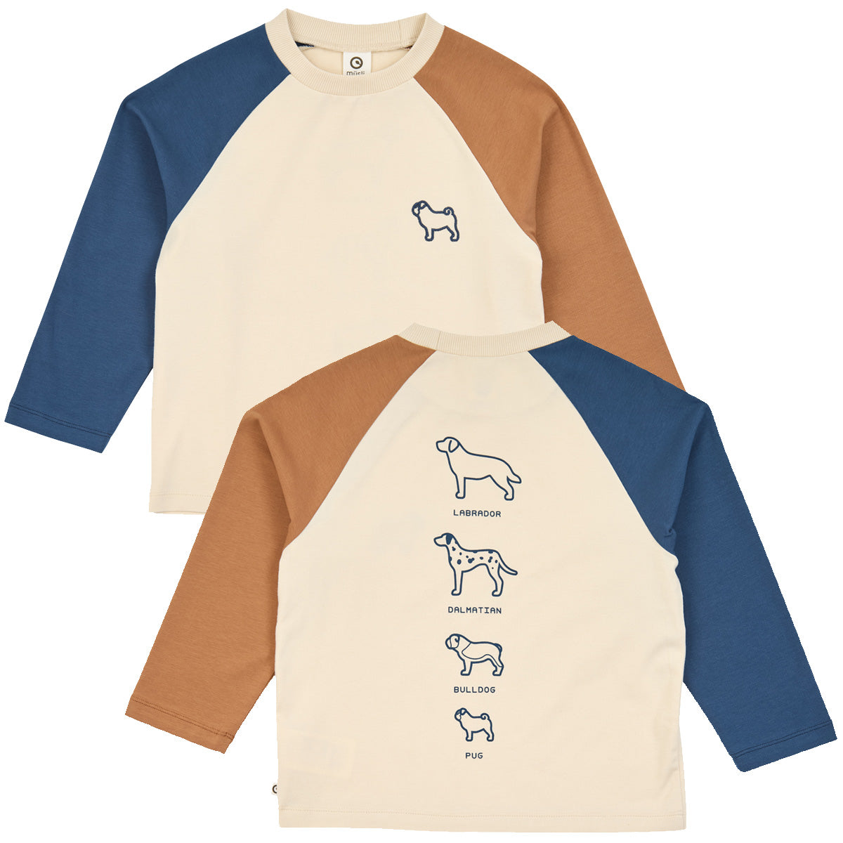 Müsli Bluse Dogs Color Block